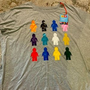 Women’s plus size Lego Target X Gray mini-figure T-shirt 4X